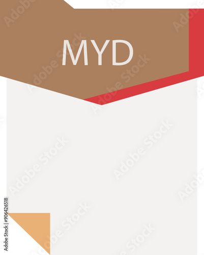 MYD File format minimal icon photo