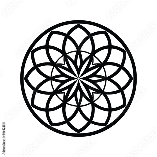 flower of life art vector