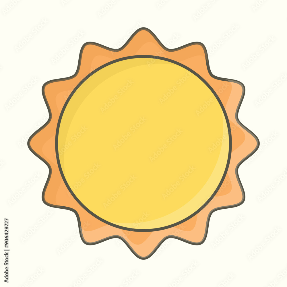sun vector for summer season