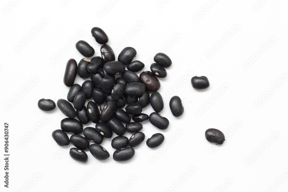 Black bean isolate on white background Black bean isolate on white background