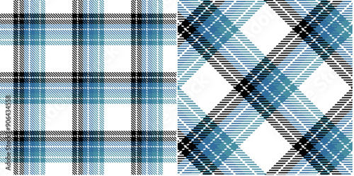 Vector checkered pattern. Tartan, textured seamless twill for flannel shirts, duvet covers, other autumn winter textile mills. Vector Format