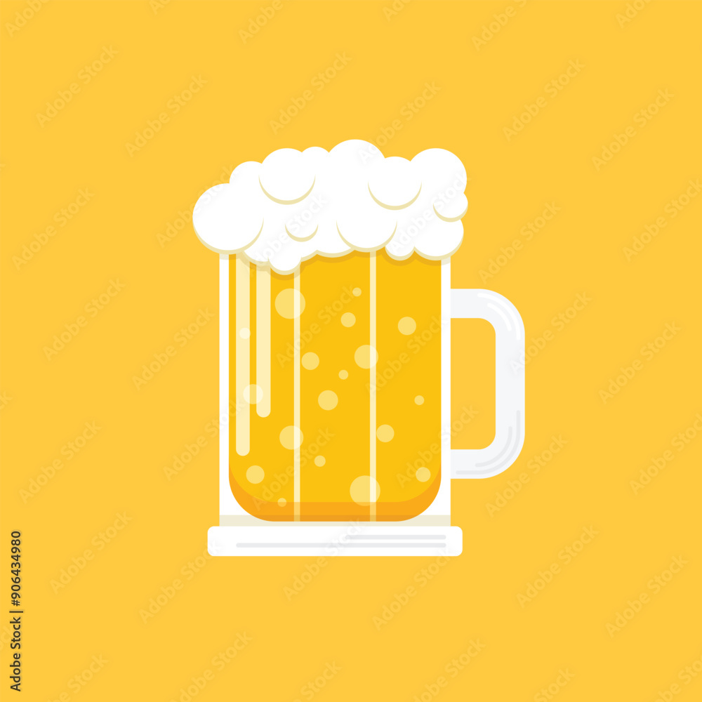 Cold beer icon in flat style. Alcohol drink vector illustration on isolated background. Alcohol glass sign business concept. Cold beer icon in flat style. Alcohol drink vector illustration on isolated background. Alcohol glass sign business concept.