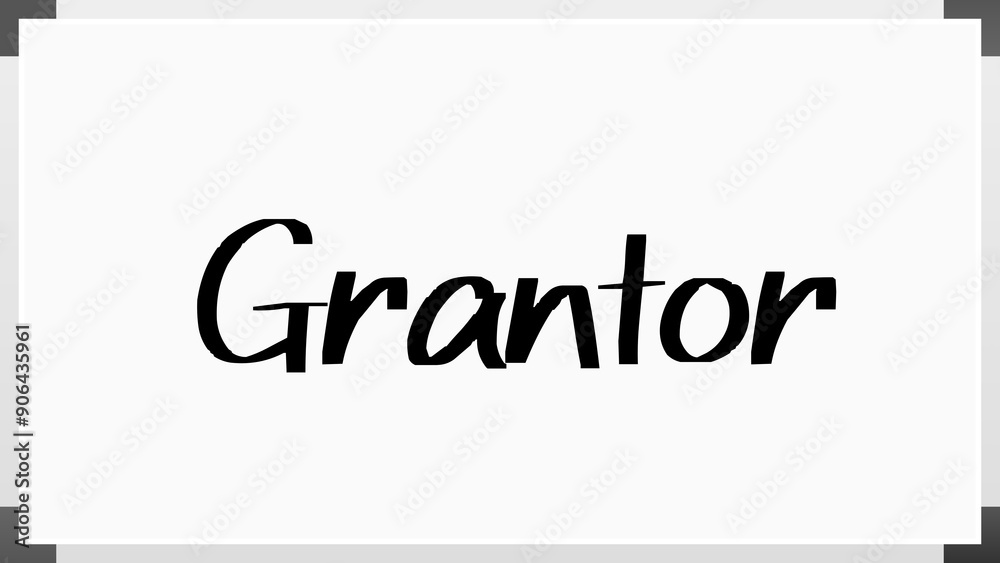 Grantor のホワイトボード風イラスト Grantor のホワイトボード風イラスト