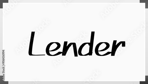 Lender のホワイトボード風イラスト