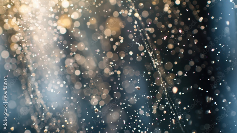 Abstract Water Droplets with Bokeh Lights Abstract Water Droplets with Bokeh Lights