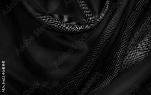 black fabric texture