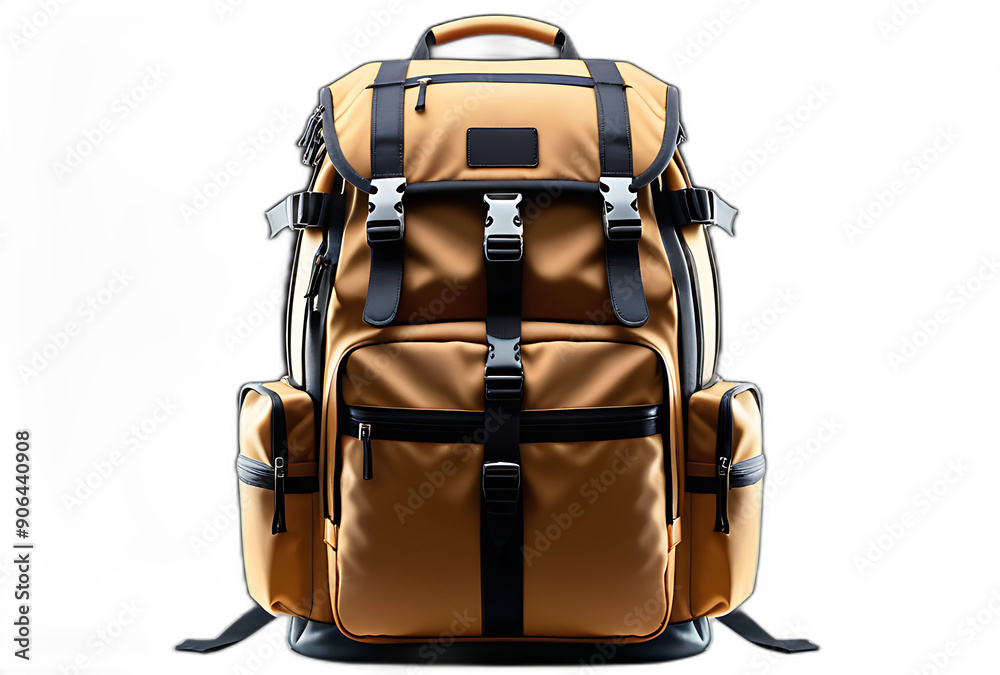 durable travel backpack multiple compartments isolated white background high resolution high details vibrant durable travel backpack multiple compartments isolated white background high resolution high details vibrant