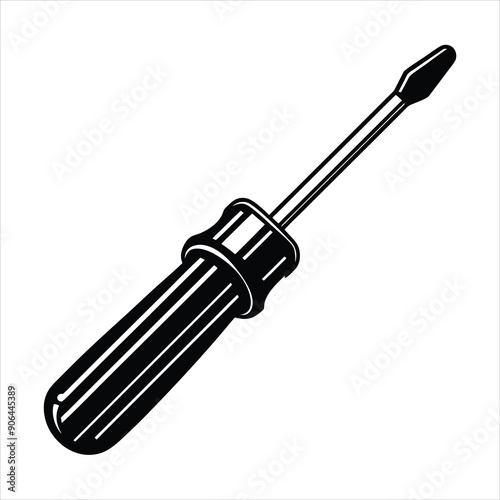 Screwdriver black vector