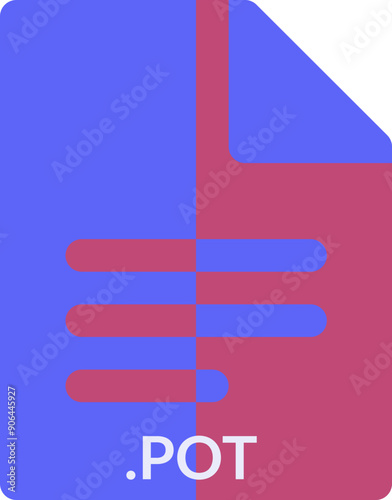 POT icon 2 color combination mixture