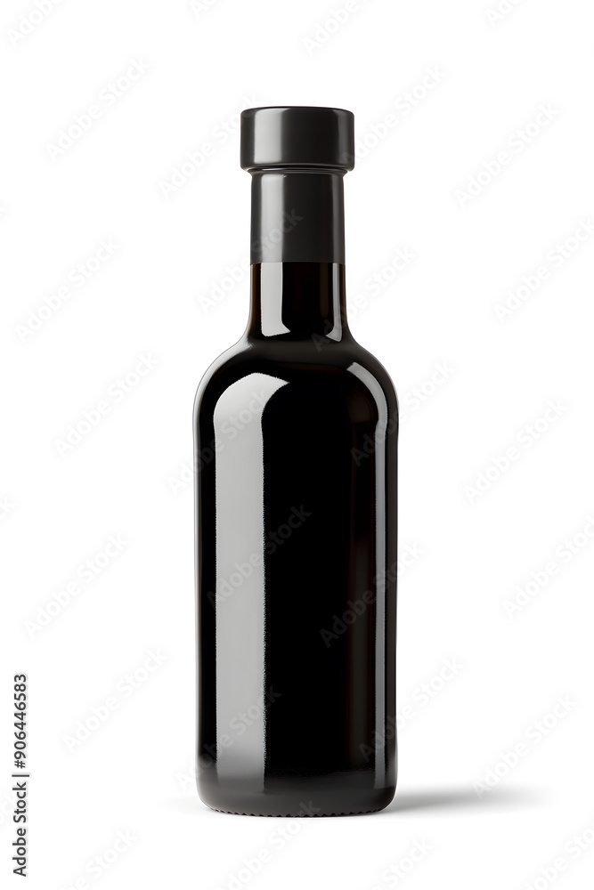 Small bottle with balsamic vinegar isolated on the white background Small bottle with balsamic vinegar isolated on the white background