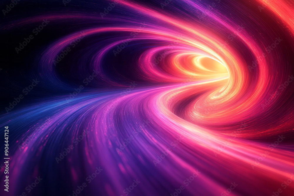 Dynamic abstract lines curving through space with striking gradients from red to purple, Dynamic abstract lines curving through space with striking gradients from red to purple,