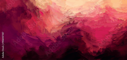 Mixing different shades of acrylic paint to create a stunning gradient vibrant blood red effect colors and unique textures vector 1