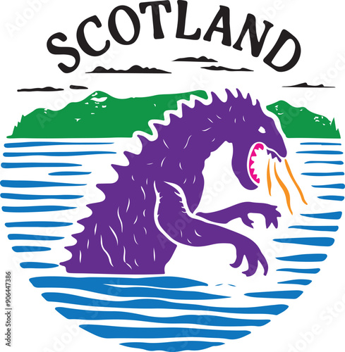 Scotland Loch Ness Vector