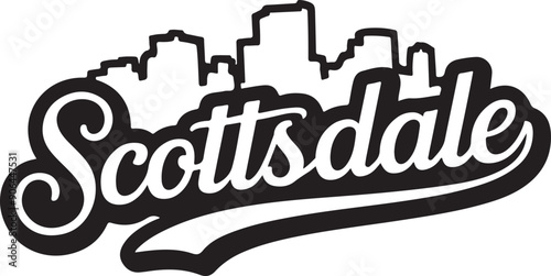 Scottsdale Arizona Skyline Vector