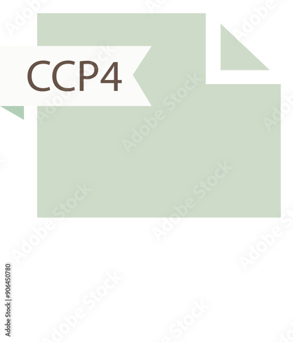 CCP4  File format icon roe color fill