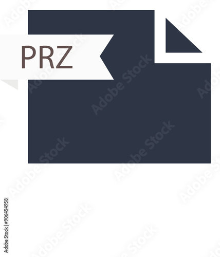 PRZ File format icon roe color fill