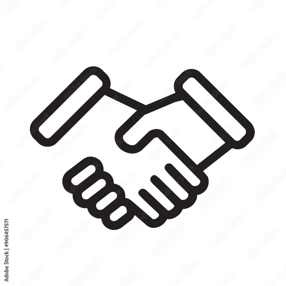 Fototapeta premium handshake icon design