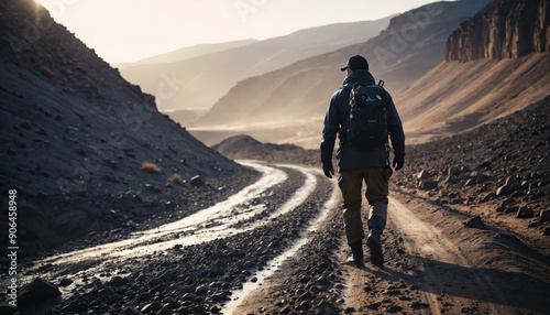 Desert Forgotten in Rainy Winter: The Pioneer's Jaunt Enveloped in Landslide