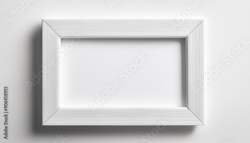 白色の木製の額縁（white wooden frame） 