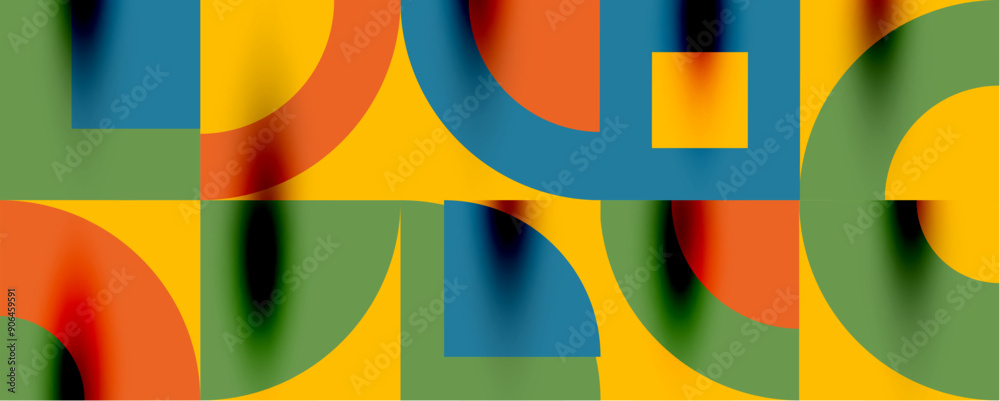 Neo memphis geometric pattern with circles, squares. Pop art abstract background for covers, banners, flyers and posters and other templates Neo memphis geometric pattern with circles, squares. Pop art abstract background for covers, banners, flyers and posters and other templates