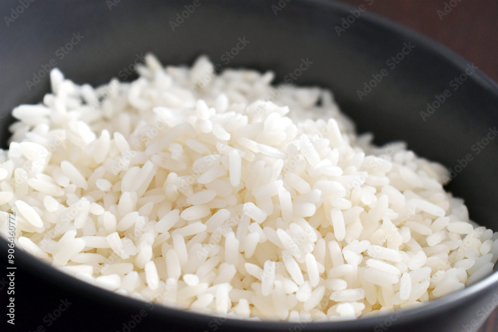 Boiled rice in a bowl. Boiled rice in a bowl.