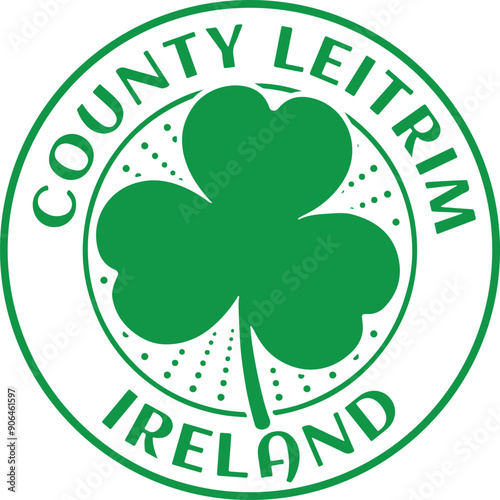 County Leitrim Ireland Vector