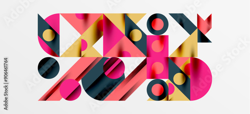 Geometric neo patterns. Abstract background for covers, banners, flyers and posters and other templates