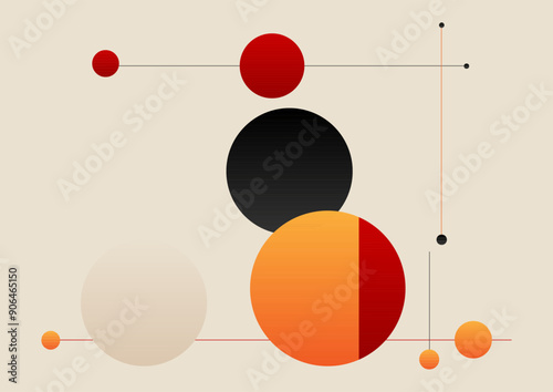 abstract minimal retro styled design background 