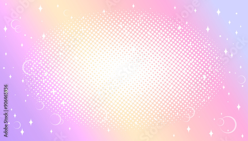 Halftone colored pink background with sakura flowers in manga and comic style.