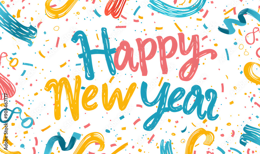 New Year and Christmas card, graphic advertising backgrounds in a doodle 2D illustrator style. New Year and Christmas card, graphic advertising backgrounds in a doodle 2D illustrator style.