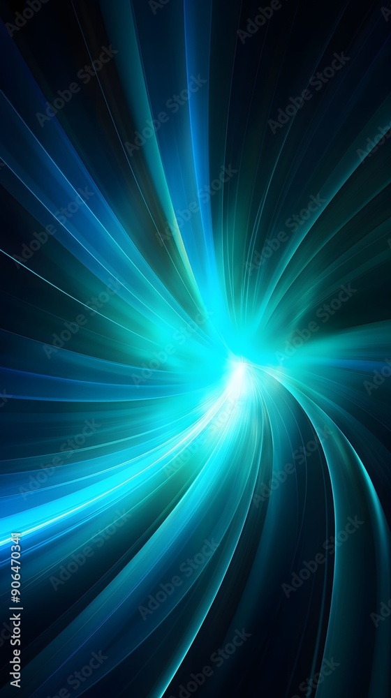 Obraz premium Technology circle neon glowing abstract graphic poster background