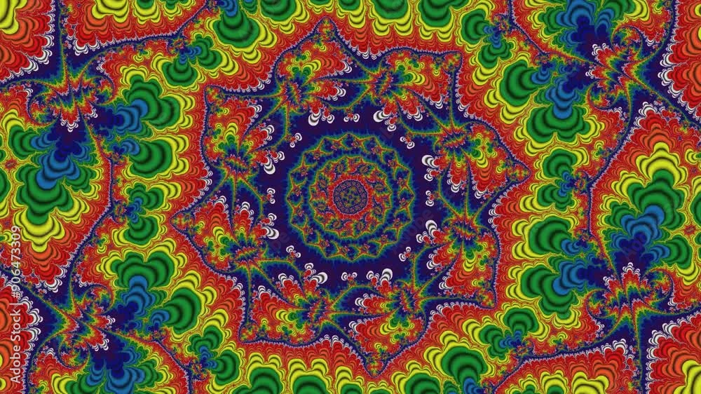 Journey through a multicolored fractal in 4k resolution Journey through a multicolored fractal in 4k resolution