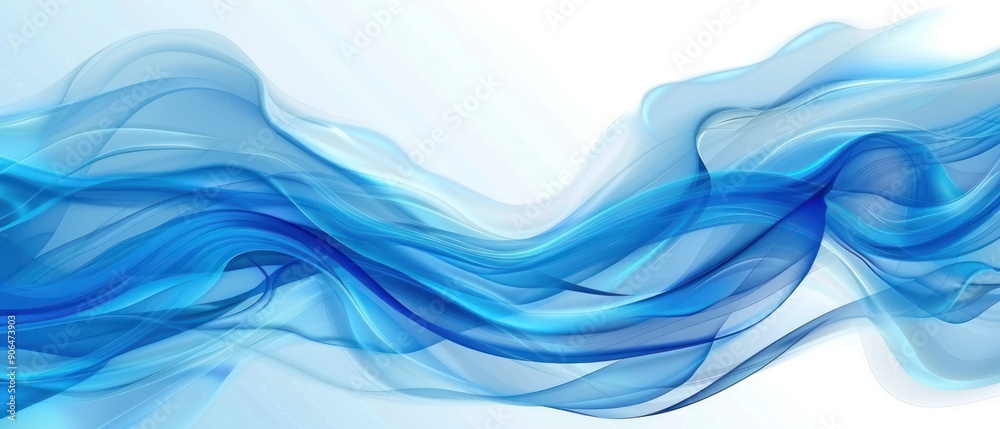 Obraz premium Abstract Blue Waves