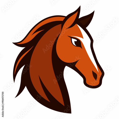 Stunning Horse Head Vector Illustration  Cartoon, Clipart, Line Art Design
