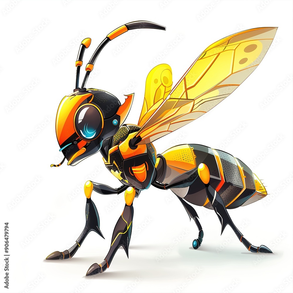 Wasp Y2K Fashion animal fashion cartoon isolated whitebackground 16:9 Wasp Y2K Fashion animal fashion cartoon isolated whitebackground 16:9