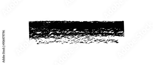Hand drawn simple line drawn with wax crayon, chalk or charcoal. Uneven dry texture for underlining highlighting. Pencil drawn lines, strikethrough, grungy vector isolated on white