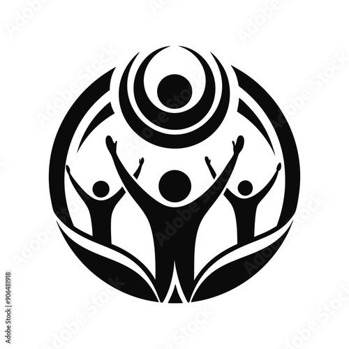 Community Support Symbol Logo Vector Graphic, Unity and Support Design