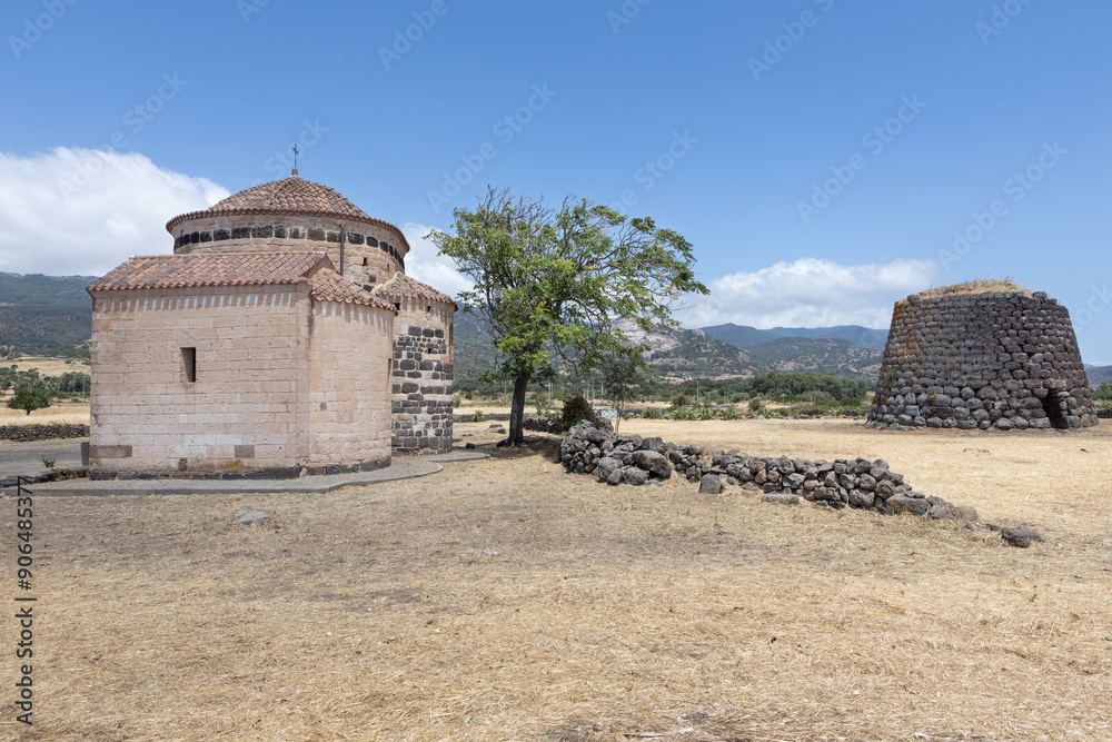 Santa Sabina Church and Nuraghe on Sardinia Island Santa Sabina Church and Nuraghe on Sardinia Island