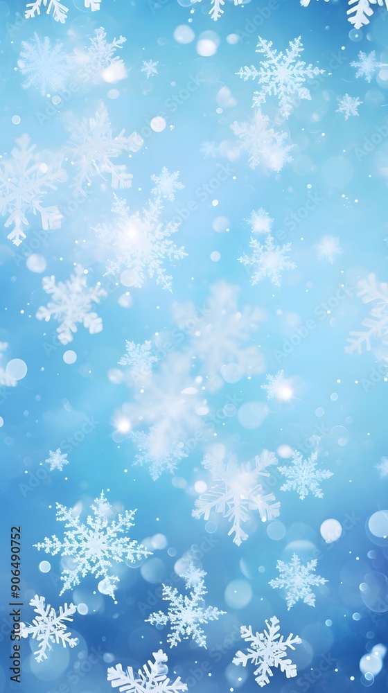 Digital blue and purple snowflake glitter pattern abstract poster background Digital blue and purple snowflake glitter pattern abstract poster background