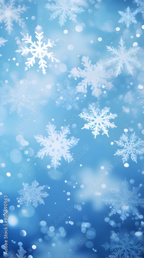 Digital blue and purple snowflake glitter pattern abstract poster background Digital blue and purple snowflake glitter pattern abstract poster background