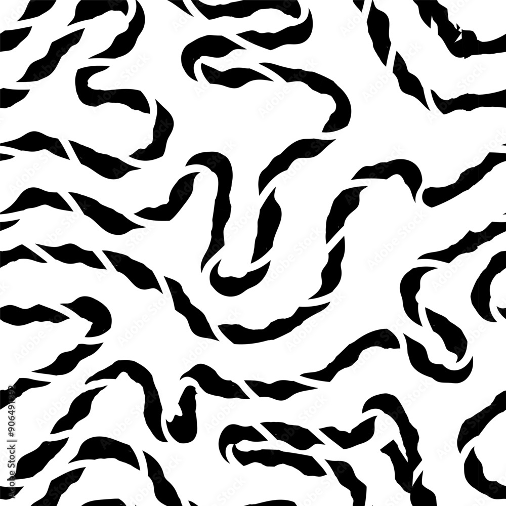 Seamless abstract pattern with squiggles and scribbles. Weaved curved lines. Chaotic ink scribbles decorative texture. Messy doodles, wavy and curly lines. Seamless abstract pattern with squiggles and scribbles. Weaved curved lines. Chaotic ink scribbles decorative texture. Messy doodles, wavy and curly lines.