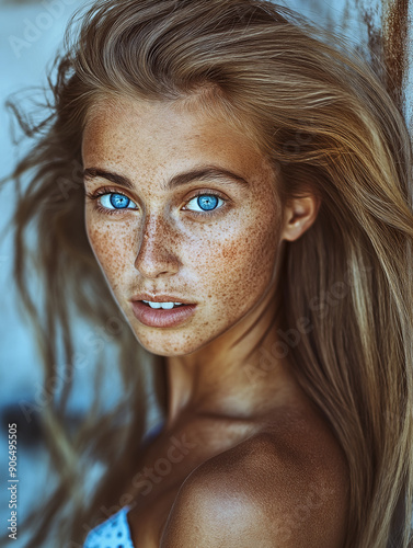 A captivating close-up phot...