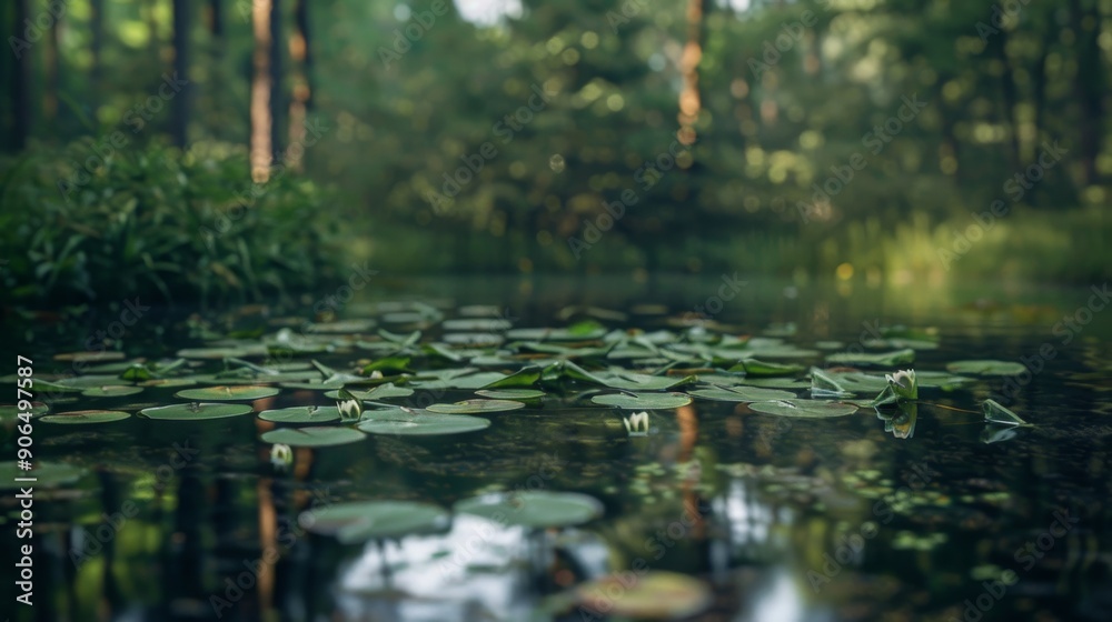 Fototapeta premium lake in the forest