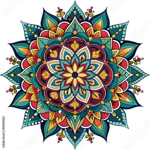 abstract background Mandala design vector 