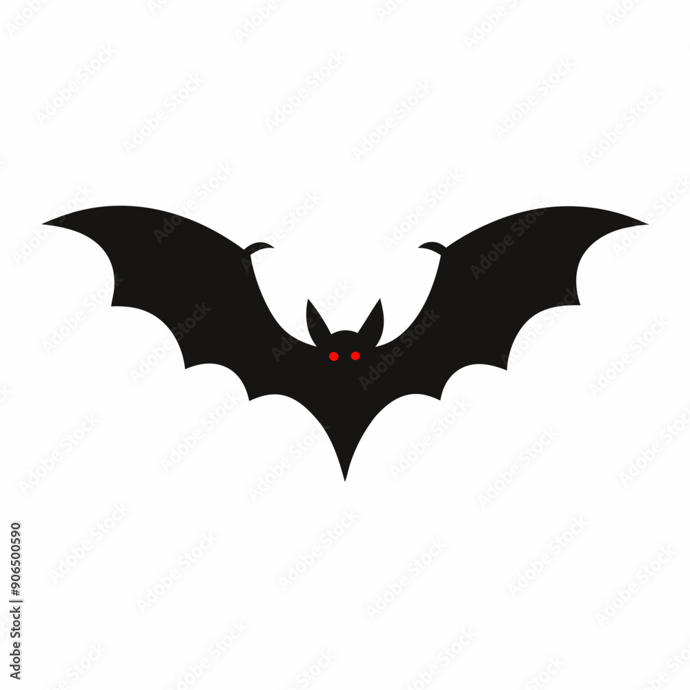 Flying Bat Vector Illustration - Cartoon, Clipart, and Line Art Design Flying Bat Vector Illustration - Cartoon, Clipart, and Line Art Design