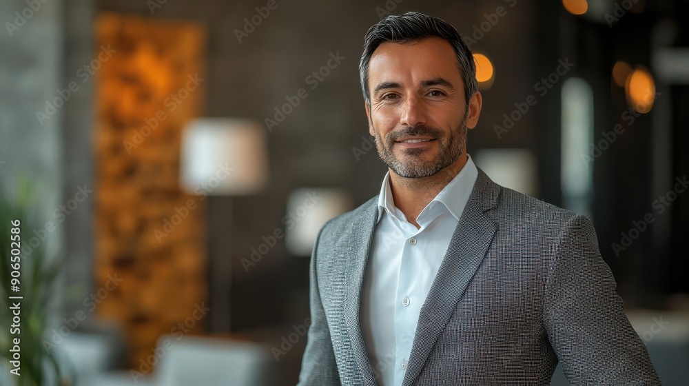 Manager with action plan, conference room, implementation