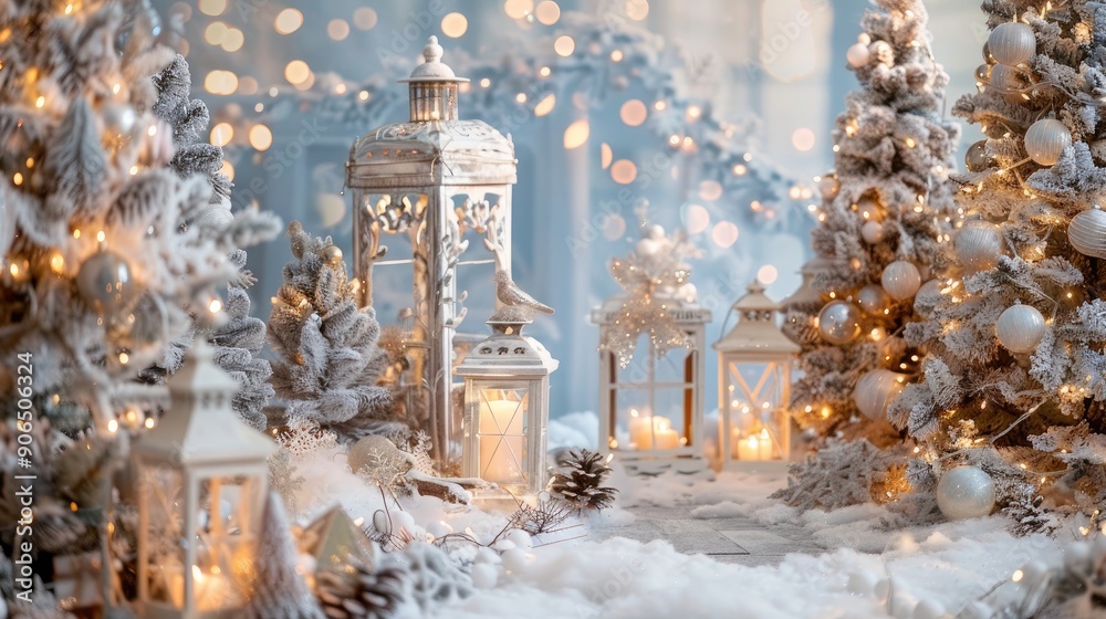 Winter themed decorations for festive occasions Winter themed decorations for festive occasions