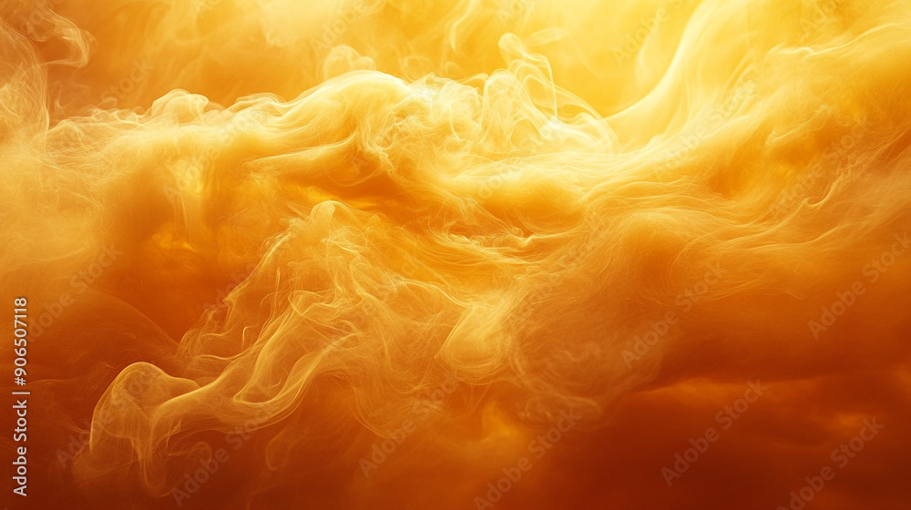 yellow and orange smoke texture background