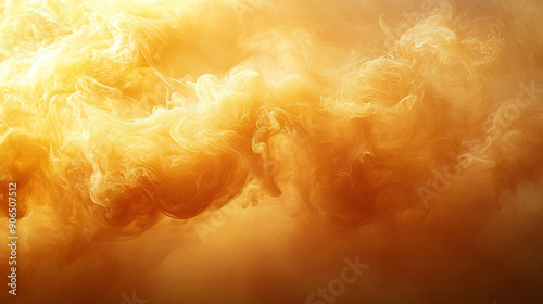 yellow and orange smoke texture background