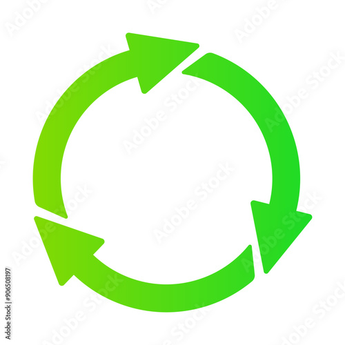 Green circular arrows, usage, clean environment, pollution, save the planet, ecology, nature, zero waste, reduce, reuse, recycle, eco, biodegradable materials, natural, organic, microplastics. Vector